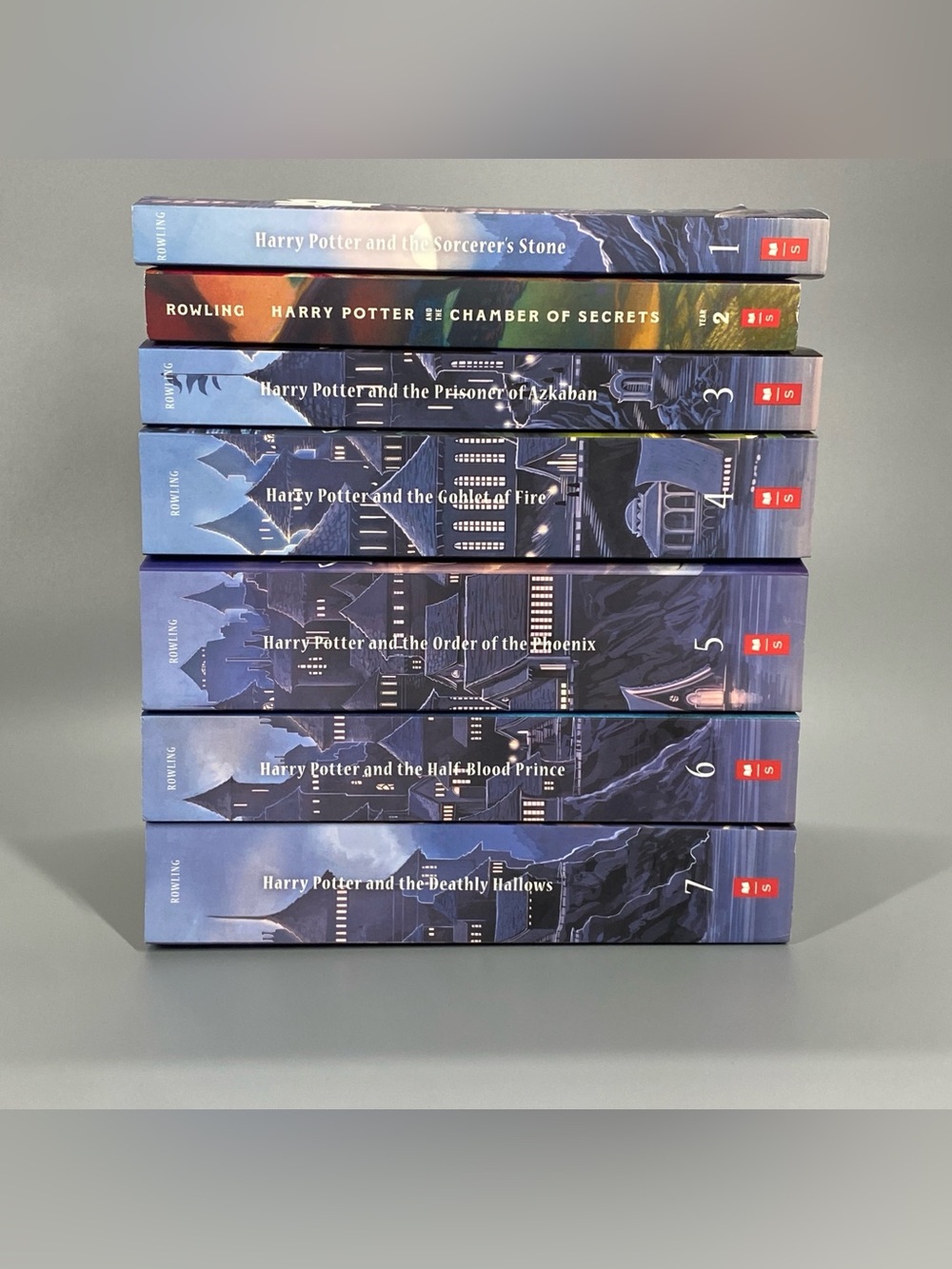Harry Potter The Complete Series Scholastic Set 1-7 Paperback Book Edition Used - Picture 3 of 13